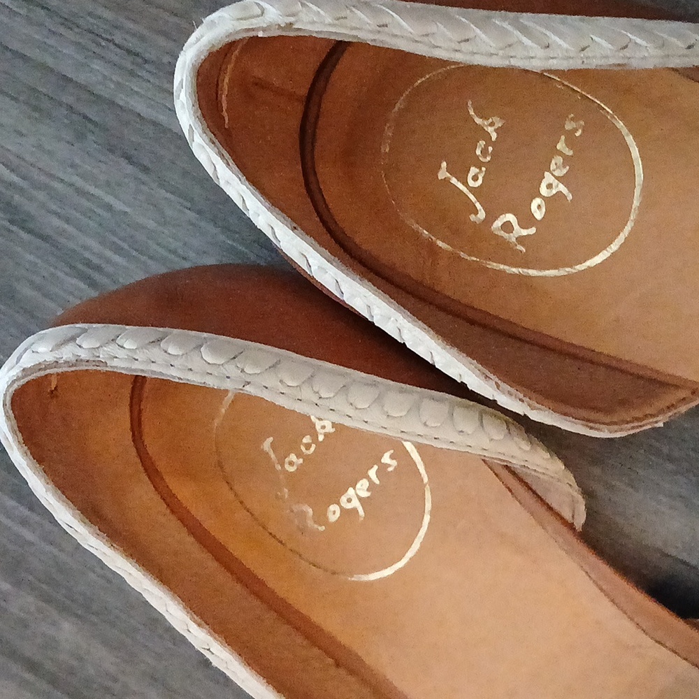 Jack Rogers Contessa Leather Flat. Size 9-1/2M, Never Worn. - Picture 2 of 4